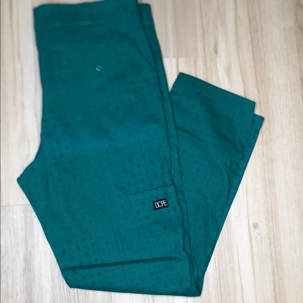 Dope Streetwear Brand Green Patterned Work Flex Pants - Size 40
